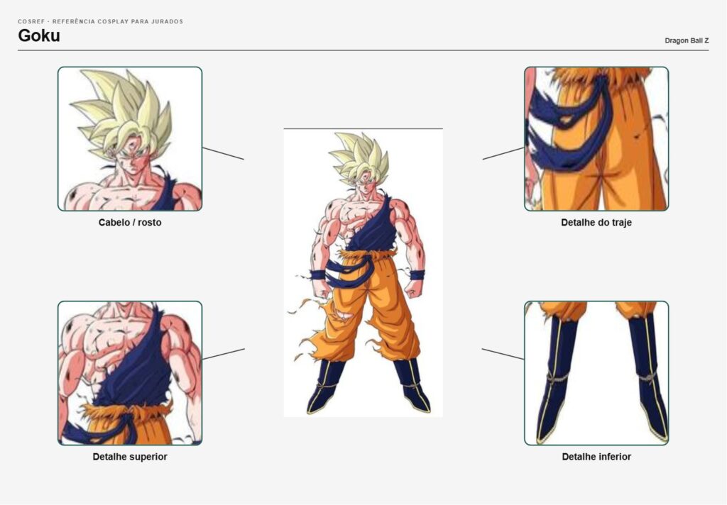 Goku - referência cosplay