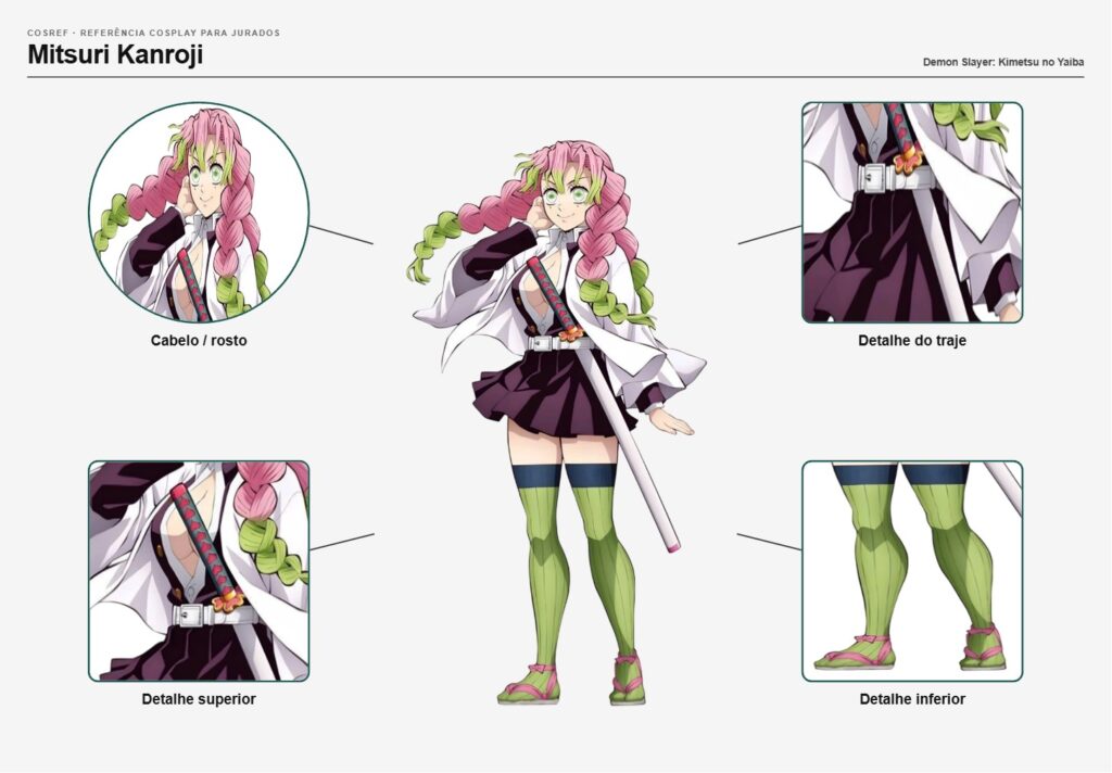 Mitsuri Kanroji - referência cosplay